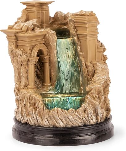 Ancient Roman Ruins Tabletop Water Fountain, 1 Foot Tall, Cascading Waterfall, with LED Light, Decorative Indoor Water Fountain, by Better Office Products in Saudi Arabia