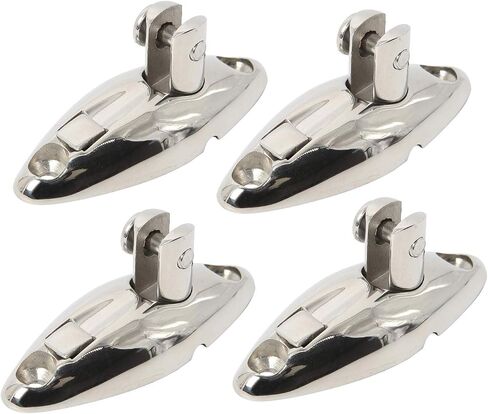 NovelBee 4 Pack of 316 Stainless Steel Quick Release Bimini Top Swivel Hinge Deck Side Mount Marine Hardware in Saudi Arabia