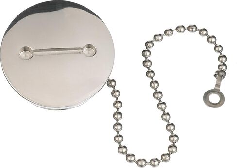 Attwood Attwood 66061-3 Stainless Steel Deck Fill Replacement Cap and Chain fits Attwood Deck Fills with a 3.5" Flange Size in Saudi Arabia