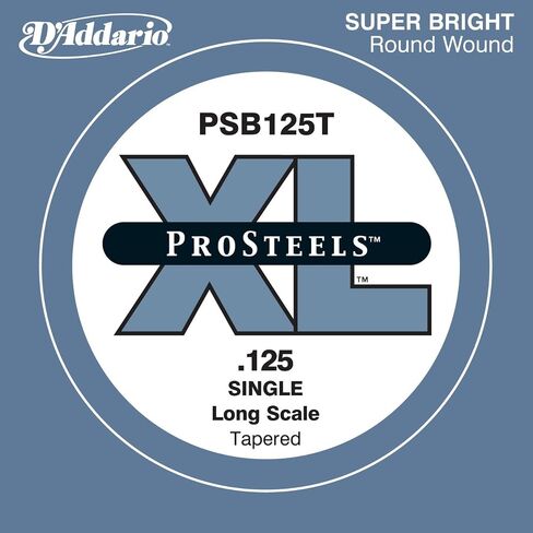 D'Addario PSB130T ProSteels Bass Guitar سلسلة واحدة، مقياس طويل، 130، مدبب in Saudi Arabia