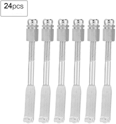 24 قطعة من خطافات البانجو، خطافات شد البانجو، خطافات بانجو المسطحة، خطافات البانجو الدائرية، خطافات البانجو القابلة للتعديل، أجزاء البانجو، ملحقات البانجو 5.4-6.4 سم، خطافات البانجو، خطافات البانجو in Kuwait