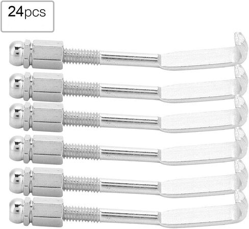 24 قطعة من خطافات البانجو، خطافات شد البانجو، خطافات بانجو المسطحة، خطافات البانجو الدائرية، خطافات البانجو القابلة للتعديل، أجزاء البانجو، ملحقات البانجو 5.4-6.4 سم، خطافات البانجو، خطافات البانجو in Kuwait