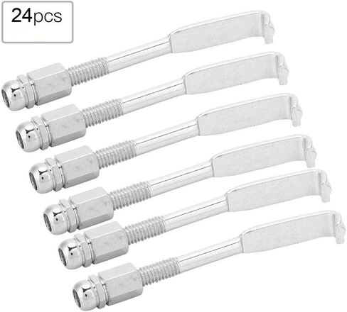 24 قطعة من خطافات البانجو، خطافات شد البانجو، خطافات بانجو المسطحة، خطافات البانجو الدائرية، خطافات البانجو القابلة للتعديل، أجزاء البانجو، ملحقات البانجو 5.4-6.4 سم، خطافات البانجو، خطافات البانجو in Kuwait