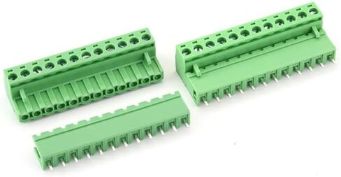 LuoQiuFa 4 Set 12-Pin 5.08mm Pitch Male Female PCB Screw Terminal Block in Saudi Arabia