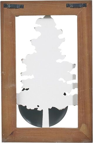 عيد الميلاد الجدار الشمعدان حامل شمعة، شمعة الجدار الشمعدانات الجدار شنت شجرة عيد الميلاد البيضاء، حامل شمعة للجدار، غرفة المعيشة غرفة الطعام الحمام، ريفي البني مؤطرة شجرة عيد الميلاد جدار الفن in Kuwait