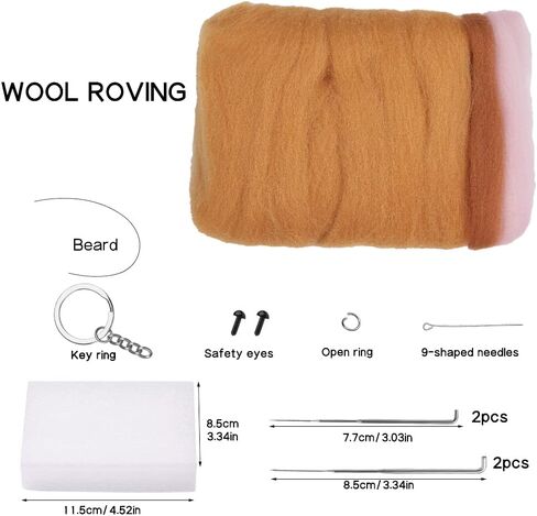 zaabaazina Needle Felting Kit Beginner, Exotic Shorthair Cat Needle Felting Set Wool Needle Felting Starter Kit DIY Kits for Adults, with Needle Felting Tools, Home Decoration Birthday Gift in Saudi Arabia