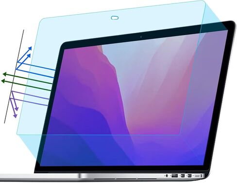 YongMai 2 PACK Anti Blue Light Screen Protector for MacBook Air 13’’ 2018-2021 M1 A1932 A2179 A2337 / 2022 MacBook Pro 13.3inch M2 Chip, Anti-blue, Anti-glare, Anti-fingerprint in Kuwait