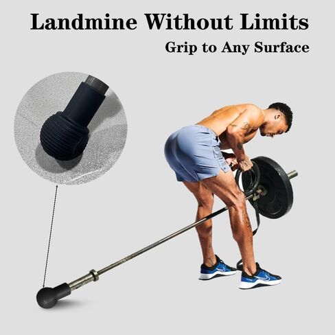 ELESTAB Heavy Duty Landmine Attachment for Barbell Landmine Exercise 360° Swivel Easy for Deadlifts, Squats and Arm Rows/Presses Fits 2'' Olympic Bars in Saudi Arabia