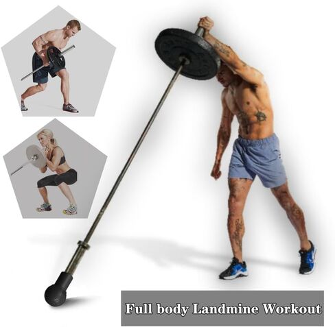 ELESTAB Heavy Duty Landmine Attachment for Barbell Landmine Exercise 360° Swivel Easy for Deadlifts, Squats and Arm Rows/Presses Fits 2'' Olympic Bars in Saudi Arabia