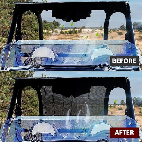 UTV Rear Window Soft Net SUNPIE RZR Rear Windshield Mesh Sun UV Blocker Compatible with 2020 2021 2022 Polaris RZR Pro XP/Premium/Ultimate / 4 2022 Polaris RZR PRO R in Saudi Arabia