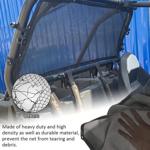 UTV Rear Window Soft Net SUNPIE RZR Rear Windshield Mesh Sun UV Blocker Compatible with 2020 2021 2022 Polaris RZR Pro XP/Premium/Ultimate / 4 2022 Polaris RZR PRO R in Saudi Arabia