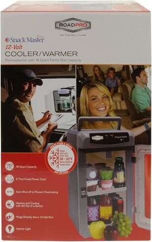 RoadPro RP5653SF 12-Volt Snackmaster Cooler/Warmer, Medium, Gray in Saudi Arabia