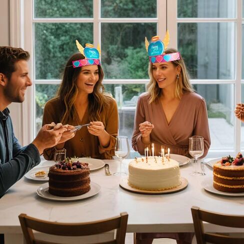 MAGPIE Adjustable Glow Hat for Birthday Parties - Perfect Party Decorations and Gift, Happy Birthday Headwear in Saudi Arabia