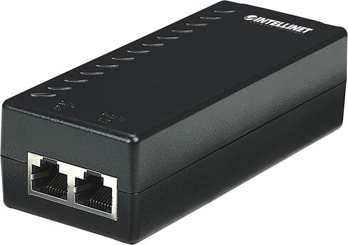 حاقن Intellinet PoE - يحول اتصالات غير PoE إلى PoE - استخدم كابل إيثرنت CAT5 مع RJ45 لتوفير كل من الطاقة والبيانات - يوفر 15.4 وات حتى 100 متر (328 قدمًا) أسود 524179 in Saudi Arabia