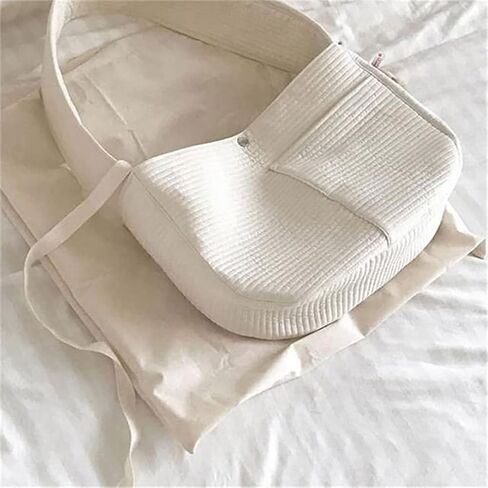 EastVita الكلب القط حبال الناقل الحيوانات الأليفة طوي حقيبة حمل السفر في الهواء الطلق حقيبة قماش قنب الكتف حقيبة ساعي مع جيوب مستلزمات الحيوانات الأليفة in Kuwait