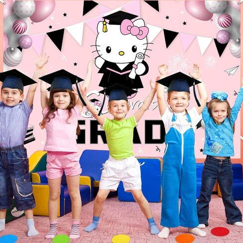 lanfubeisi زينة التخرج خلفية راية زينة التخرج فئة 2024 الوردي زينة حفلة التخرج حفلة تفضل خلفية التصوير الفوتوغرافي للتهاني غراد in Kuwait