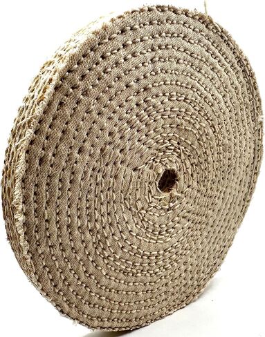 Pro-Graad 2 Pack 8" EOL Sisal Buffing Wheel, 8 inch x 11 Ply - 1/2 inch Thick x 5/8 inch Arbor Hole, Firm Sisal Spiral Sewn Buff for Bench Grinder, Ideal for Coarse Cut First Step Buffing – Pack of 2 in Saudi Arabia