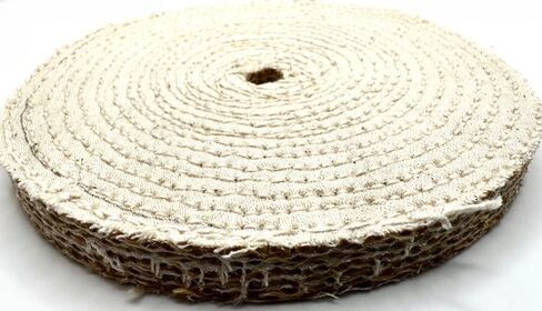 Pro-Graad 2 Pack 8" EOL Sisal Buffing Wheel, 8 inch x 11 Ply - 1/2 inch Thick x 5/8 inch Arbor Hole, Firm Sisal Spiral Sewn Buff for Bench Grinder, Ideal for Coarse Cut First Step Buffing – Pack of 2 in Saudi Arabia