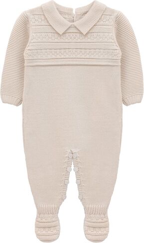 Lilax Infant Baby Romper Long Sleeve Solid Knit Sweater Jumpsuit One-Piece Outfit for Boys and Girls in Saudi Arabia