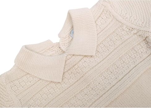 Lilax Infant Baby Romper Long Sleeve Solid Knit Sweater Jumpsuit One-Piece Outfit for Boys and Girls in Saudi Arabia