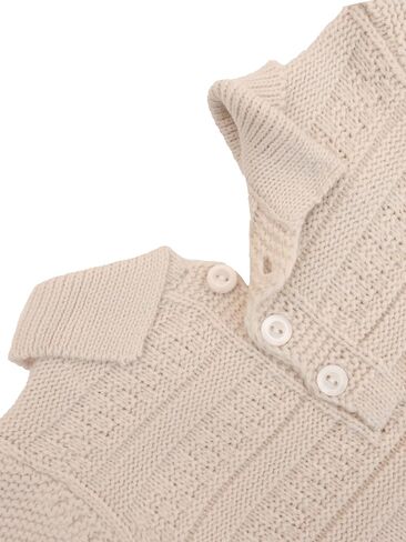 Lilax Infant Baby Romper Long Sleeve Solid Knit Sweater Jumpsuit One-Piece Outfit for Boys and Girls in Saudi Arabia