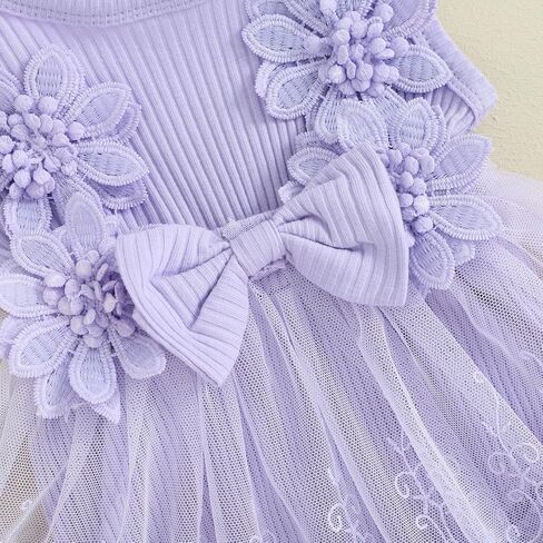 MERSARIPHY Baby Girl Summer Clothes Ruffles Ribbed Knit Romper Dress Jumpsuit Bodysuit with Headband Cute Newborn Outfit Set in Kuwait