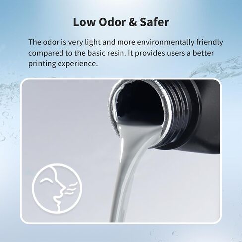 شيتو سيستمز راتنج قابل للغسل بالماء 1 كجم، معالجة أسرع بعد المعالجة، راتنج طابعة ثلاثية الأبعاد سهل التنظيف، راتنج فوتوبوليمر قياسي 405 نانومتر لطابعات 8K/10K/12K/LCD/DLP/SLA ثلاثية الأبعاد (رمادي صخري، 1000 جم) in Kuwait