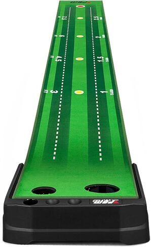 PGM Putting Green Indoor - Putting Matt for Indoors Golf Putting Mat with Electric Ball Return - Golf Mats Practice Indoor Golf Game for Home and Office - Golf Gifts Golf Accessories for Men in Saudi Arabia
