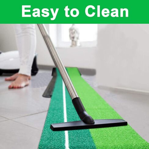 Aliennana Golf Putting Green Mat مع إرجاع الكرة تلقائيًا، مساعد تدريب على ممارسة الجولف، طويل جدًا 9.84 قدم، أخضر احترافي للاستخدام الداخلي/الخارجي مع 4 كرات إضافية حصائر جولف قابلة للطي in Kuwait