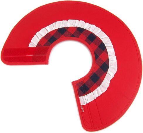 Alfie Pet - Candace Soft Recovery Collar (for Dogs and Cats) - Color: Red Flannel, Size: Medium in Kuwait