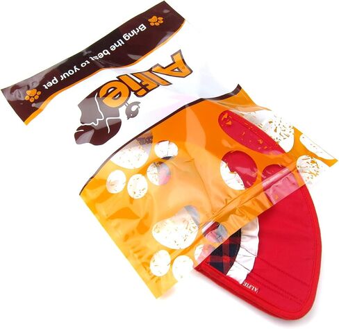 Alfie Pet - Candace Soft Recovery Collar (for Dogs and Cats) - Color: Red Flannel, Size: Medium in Kuwait