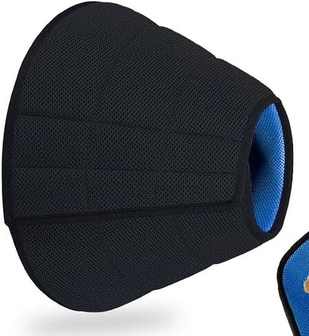 طوق مخروطي ناعم للكلاب، مخروطي للكلاب قابل للتنفس بعد الجراحة للكلاب المتوسطة، طوق خفيف الوزن قابل للتعديل لإيقاف اللعق in Kuwait