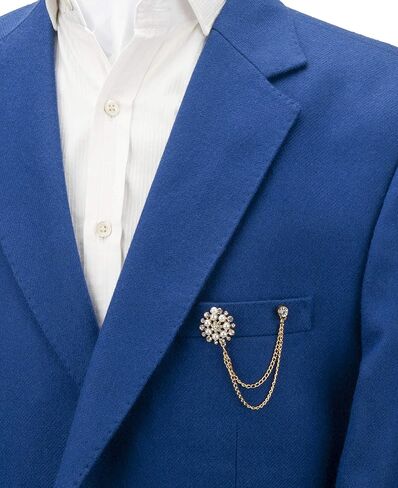 Knighthood Pearl Star Swarovski Sunshine Lapel Pin Badge Coat Suit Wedding Gift Party Shirt Collar Accessories Brooch for Men in Saudi Arabia