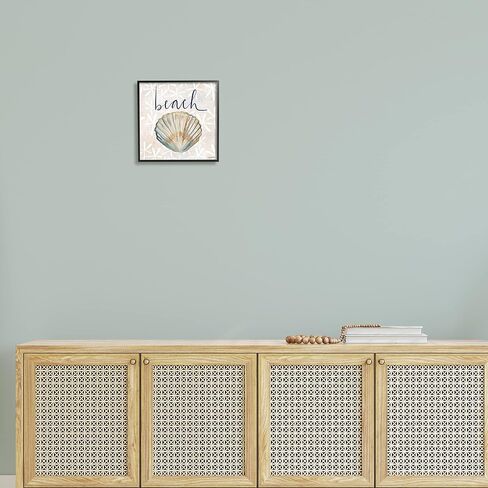 Stupell Industries Beach Seashell Patterned Florals Framed Wall Art, Design by Katie Doucette in Saudi Arabia
