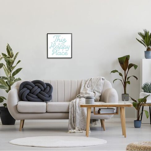 لوحة فنية جدارية مؤطرة بعبارة Blue Happy Place من Stupell Industries، تصميم بواسطة Daphne Polselli in Kuwait