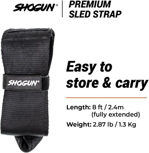 SHOGUN Sled Strap. Premium Sled Strap for Backwards Sled Workouts. 8ft Long Belt for ATG Backwards Sled Dragging, Comfortable & Durable. in Kuwait