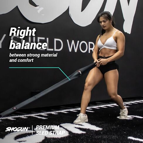 SHOGUN Sled Strap. Premium Sled Strap for Backwards Sled Workouts. 8ft Long Belt for ATG Backwards Sled Dragging, Comfortable & Durable. in Kuwait