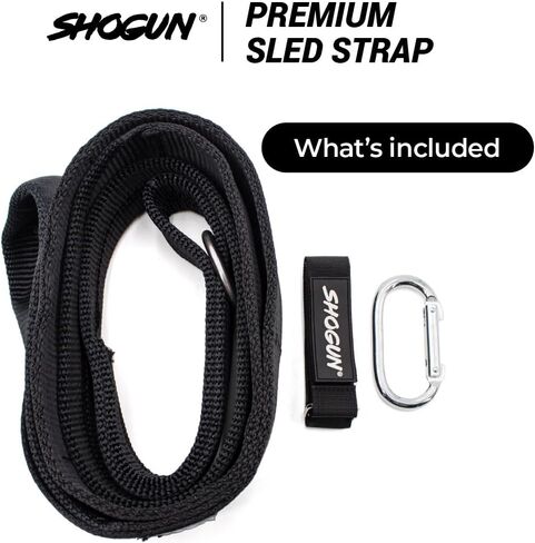 SHOGUN Sled Strap. Premium Sled Strap for Backwards Sled Workouts. 8ft Long Belt for ATG Backwards Sled Dragging, Comfortable & Durable. in Kuwait