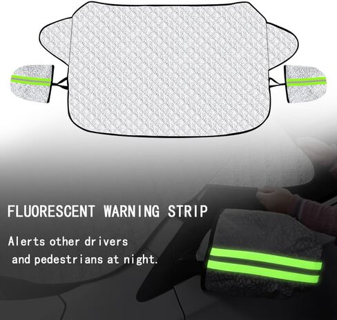 OFBAND Car Windshield Cover for Ice and Snow,Aluminum Film Rearview Mirror & Windshield Protector with 4-Layer Protection,Universal Car Windshield Snow Cover Protection Front Windscreen in Saudi Arabia