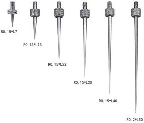 Needle Point Contact Points for Depth Gauge Dial Digital Indicators M2.5 Thread (A Set(L7/L13/L22/L30/L40/L50)) in Saudi Arabia