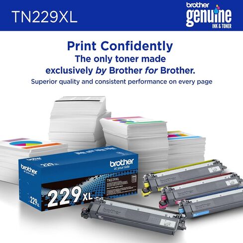 Brother Genuine TN229XLY Yellow High Yield Printer Toner Cartridge - Print up to 2,300 Pages(1) in Saudi Arabia
