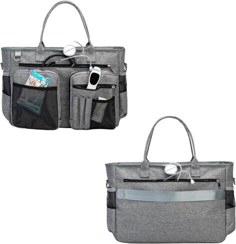 Nurse Tote Bag for Work with Multiple Pocket and Padded Compartment for Laptop up to 15.6'' in Kuwait