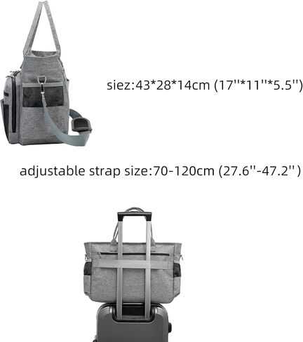 Nurse Tote Bag for Work with Multiple Pocket and Padded Compartment for Laptop up to 15.6'' in Kuwait