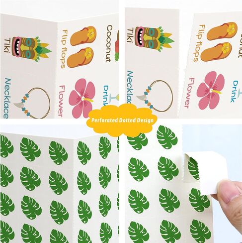 FANCY LAND Luau Bingo Game for Kids 24 Players Hawaiian Aloha Tropical Summer Luau Party Games Favors Supplies in Saudi Arabia
