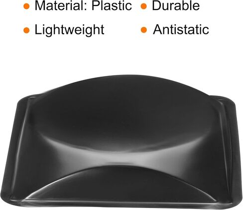 PATIKIL Square Weigh Boats, 2 Pack Plastic Large Scale Trays Powder Dispenser for Weighing Mixing, Black in Saudi Arabia