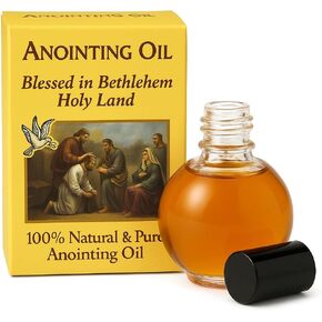 زيت نعمة الأرض المقدسة من زولوف 10 مل - زجاجة القدس الزجاجية للصلاة والشفاء والاستخدام الروحي - صنع في إسرائيل NPER020 in Kuwait