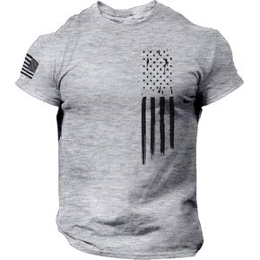 Distressed American Flag Men T Shirt – USA in Kuwait