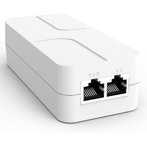 YuanLey Gigabit PoE Injector Converter 30W، يحول Non-PoE إلى PoE Gigabit، حاقن الطاقة عبر إيثرنت 48V IEEE 802.3af/at، 10/100/1000Mbps PoE+ محول التوصيل والتشغيل، مسافات تصل إلى 325 قدم in Kuwait