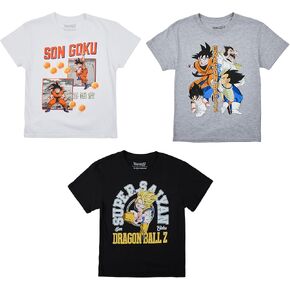 Dragon Ball Z Super Saiyan Goku Value 3-Pack من قمصان قصيرة الأكمام للأولاد الشباب in Kuwait