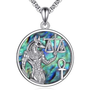 Scales of Justice Necklace Sterling Silver Balance Libra Pendant Justice Goddess Jewery Lawyers and Attorneys Themed Gift for Men Women in Kuwait